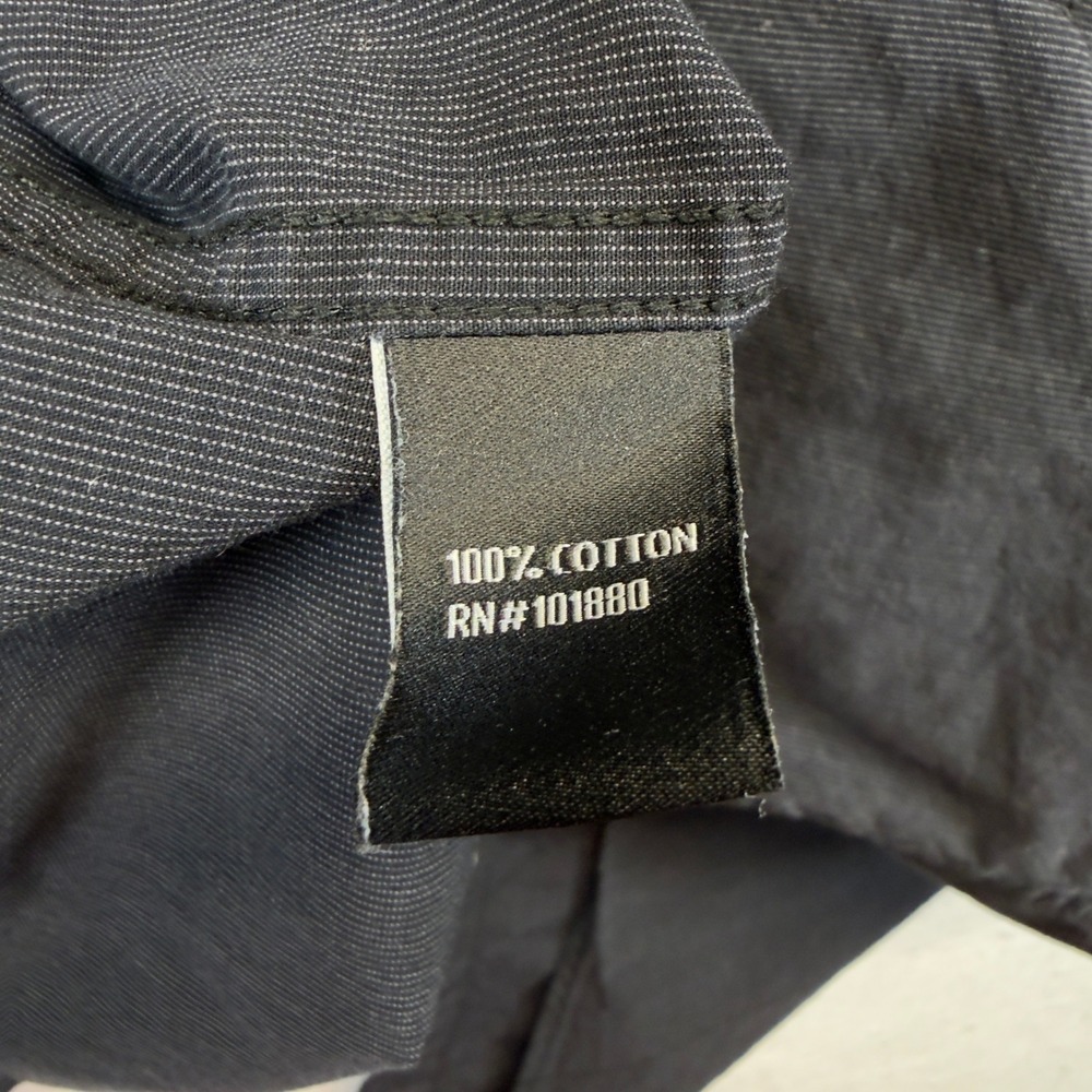 7 Diamonds Utility Shirt Mens XXL Black Snap Front Dual Pockets Long Sleeve - Picture 9 of 10